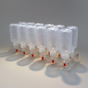 Glass Tattoo® Squeeze Bottles & Caddy - 12 Pack