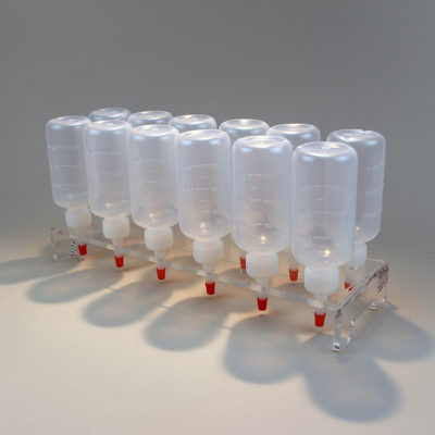 Glass Tattoo® Squeeze Bottles & Caddy - 12 Pack
