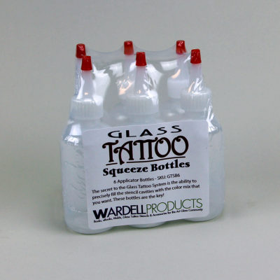 Glass Tattoo® Squeeze Bottles - 6 Pack