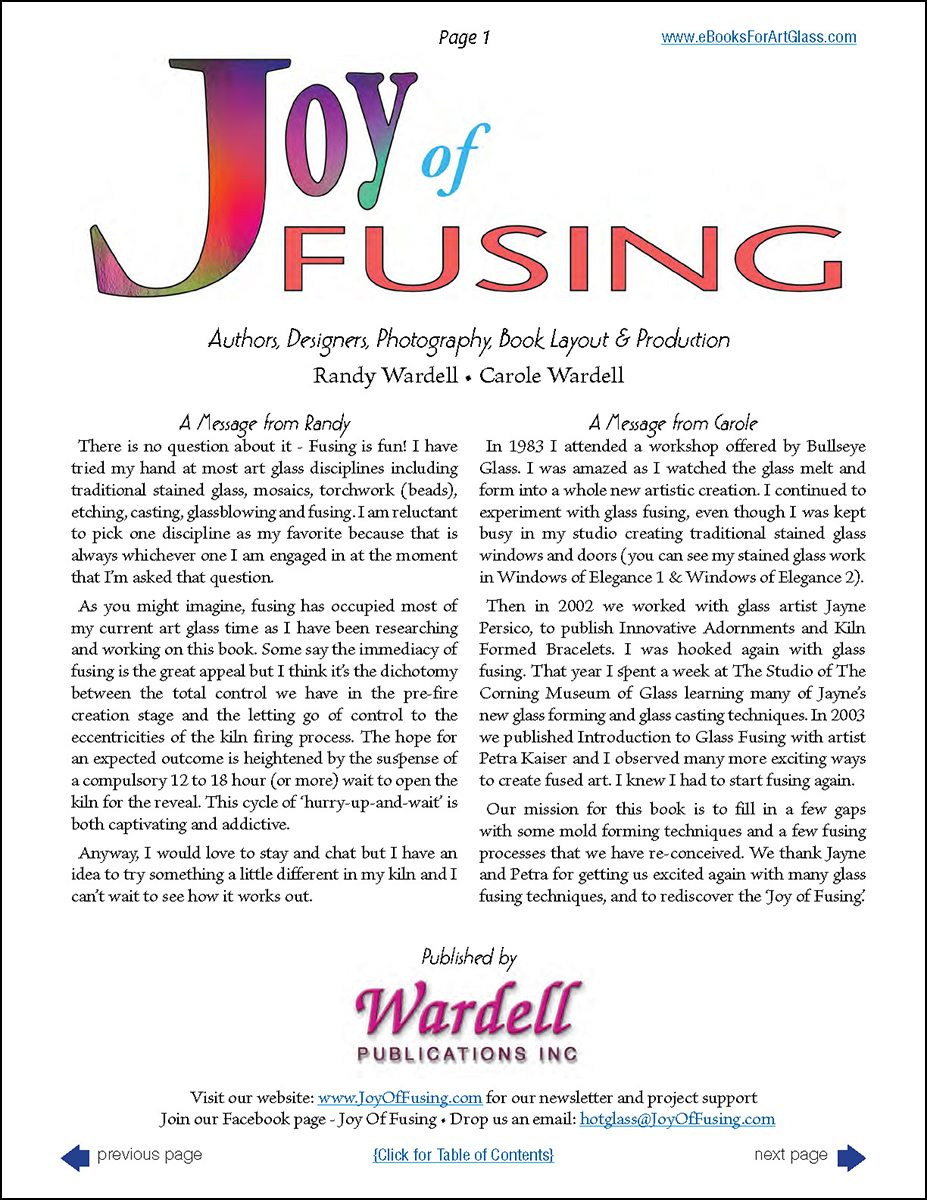 Instruction Booklets for Fusing Molds – Art Glass Love by Wardell