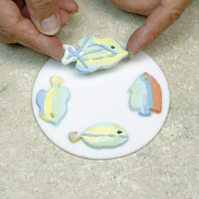 Stencil Wafers - 4 Tropical Fish