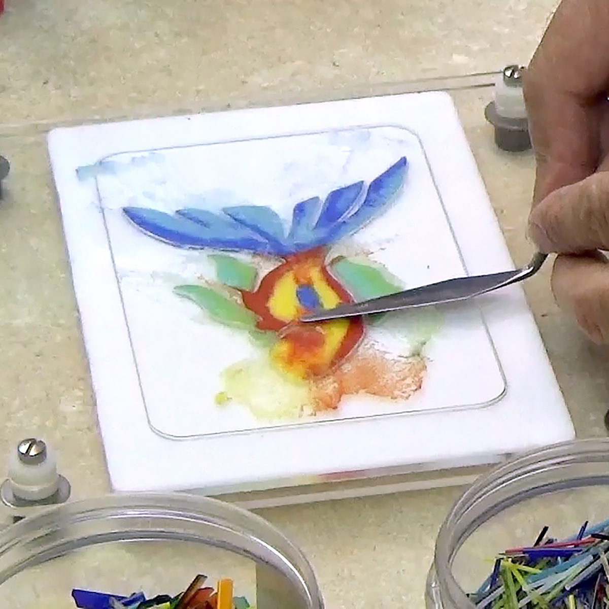 Goldfish Fantail in Stencil Stabilizer