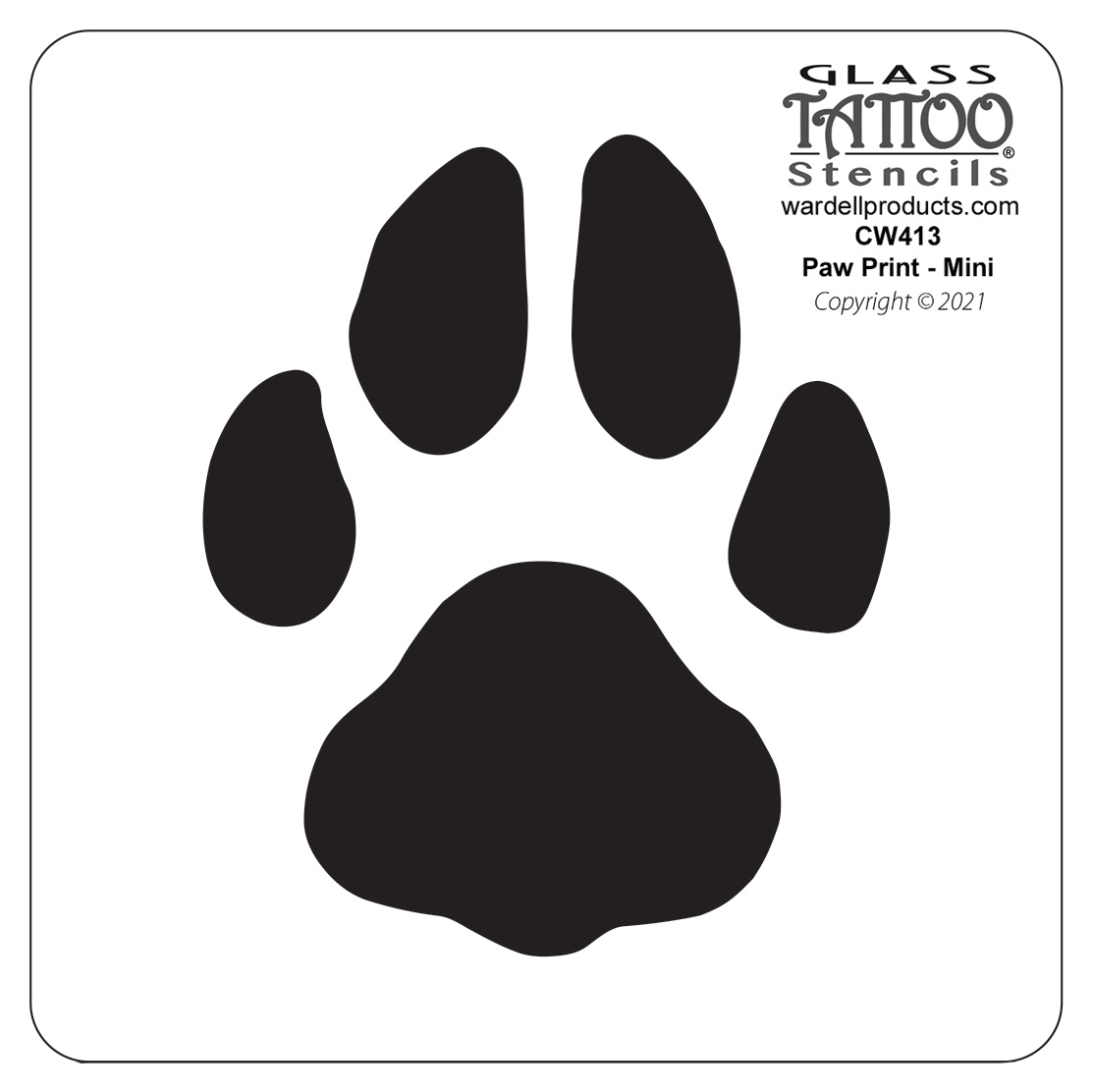 Cat or Dog Paw Print Tattoo Design. Stock Vector - Illustration of  friendly, finger: 124462304